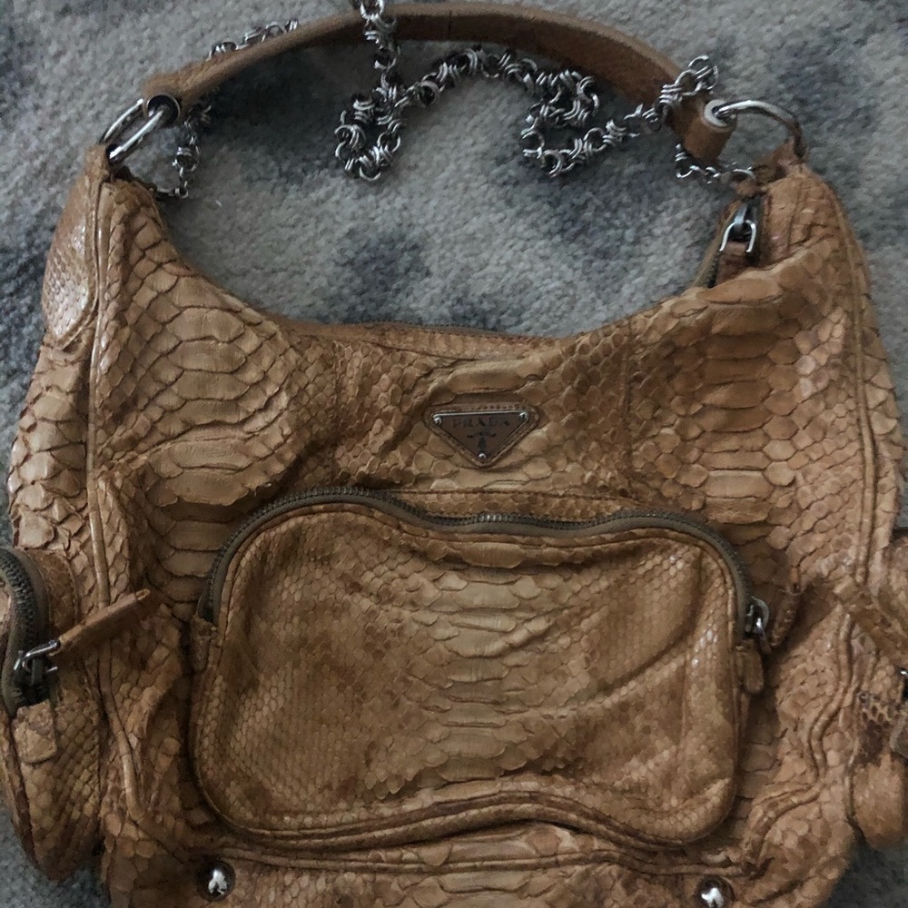 AUTHENTIC PYTHON PRADA HOBO